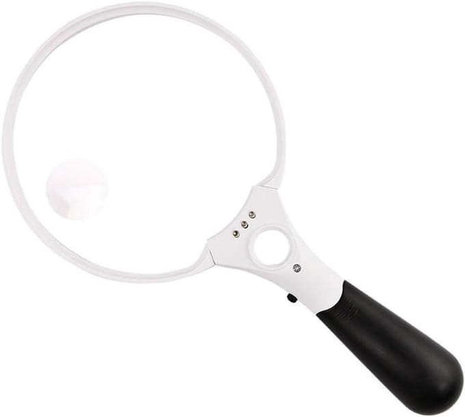 Vergrootglas met LED - Leesloep Vergrootglas - Fijne Details Bekijken - Extra Groot Glas - 138 mm - Niet gespecificeerd
