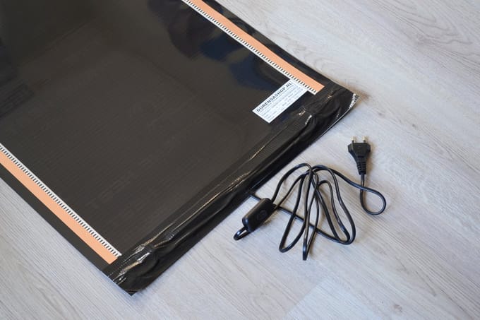Durensa® karpetverwarming - aan/uit schakelaar - 80*130 cm - 228 Watt