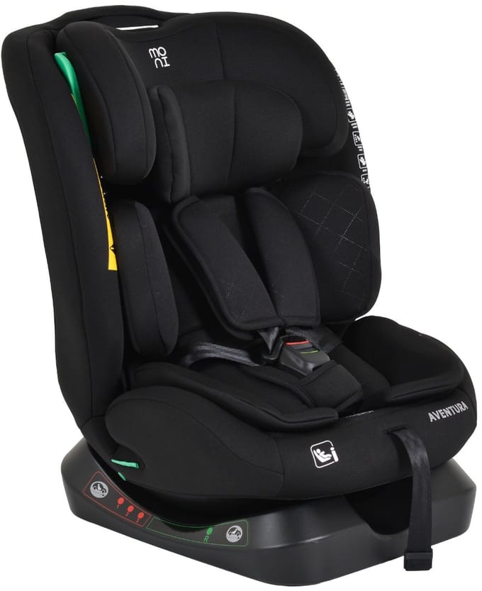 Moni Aventura Black 40-150 cm i-Size Autostoel