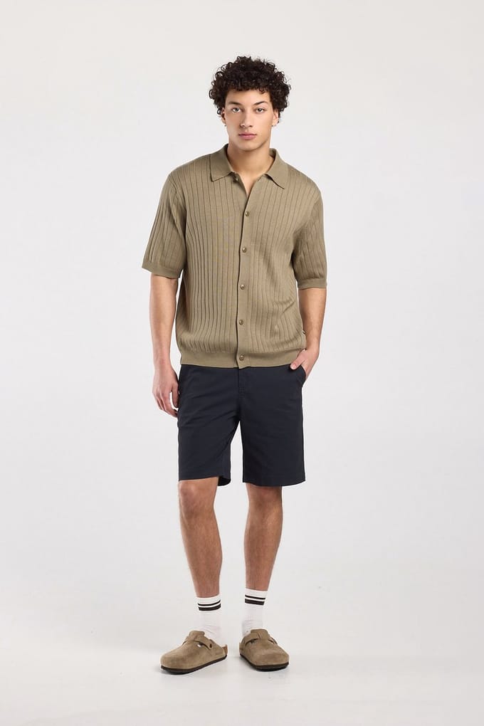 America Today Klyde Olive Maat: M | Casual Overhemden Outlet | Heren | Bruin