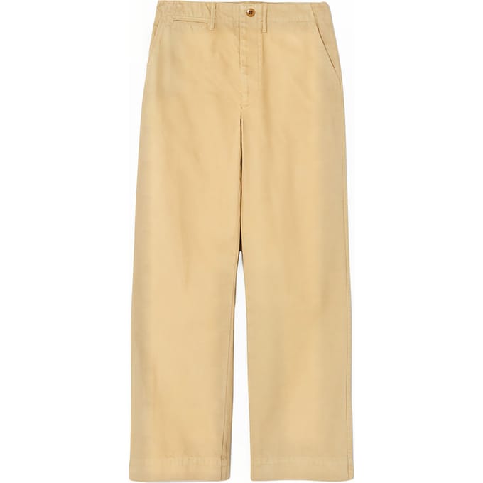 RE/DONE 90s Trouser Washed Khaki Taglia: 28 | Jeans straight fit Outlet | Donna | Marrone