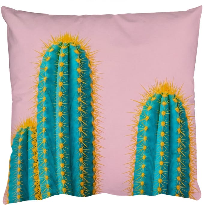 Sierkussens - Kussentjes Woonkamer - 50x50 cm - Cactussen - Modern - Pastel