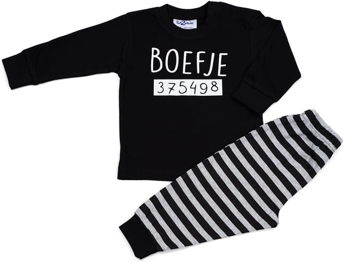 Fun2wear Boefje Pyjama - zwart - Maat 128
