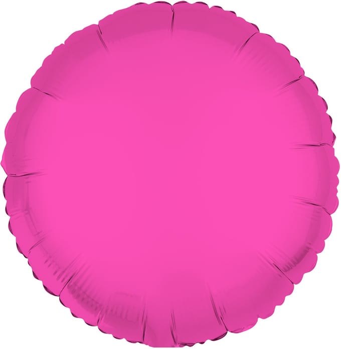 Folieballon Rond Neon Roze
