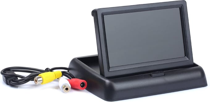 AMiO Achteruitrijcamera Klap Beeldscherm Display met Aansluiting 4.3inch 480x234px Zwart