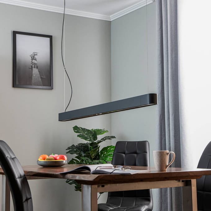 Nowodvorski Lighting Hanglamp Soft grafit 125 cm