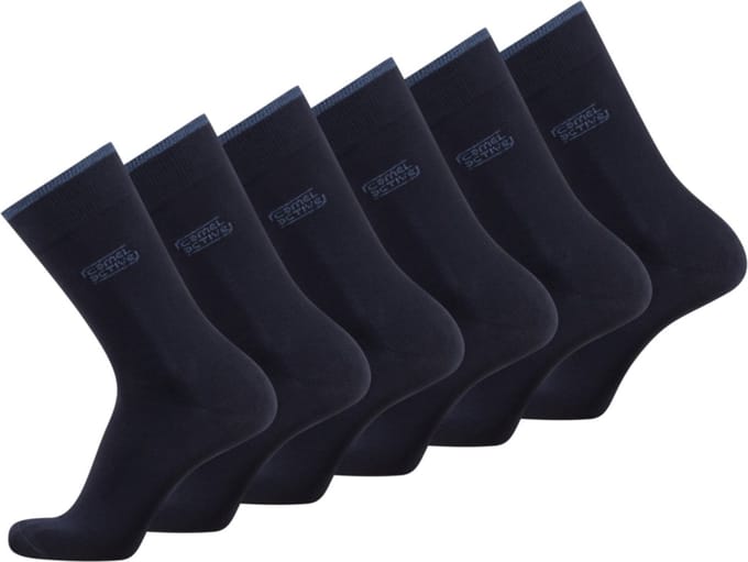 camel active Katoen socks in een pak van 6 - Maat - Navymenswear-39-42