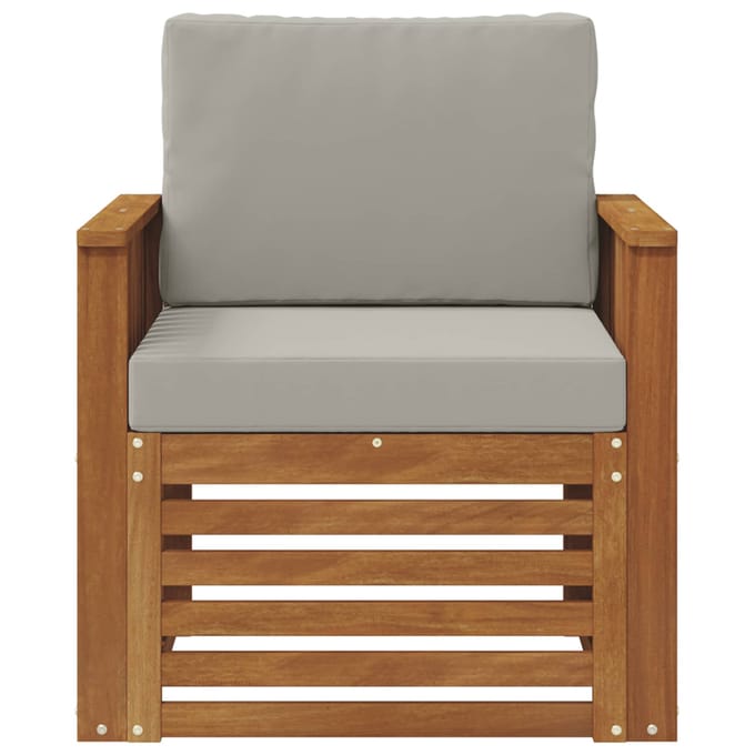 vidaXL - Buiten - bank - set - Massief - Acacia - Hout - en - Polyester