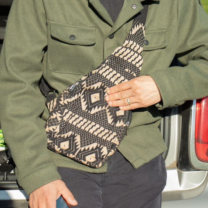 Jacquard Natural Bags - Desert Loom - Cross Bag
