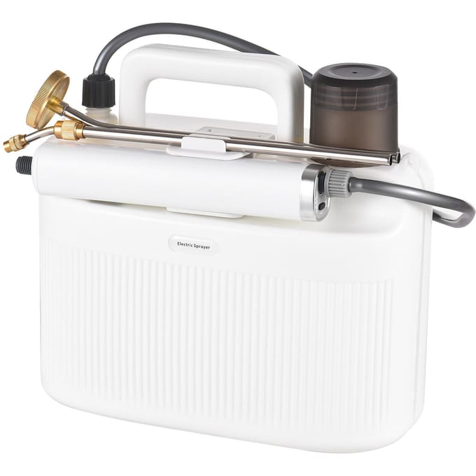Pulvérisateur électrique de pompe de pulvérisateur de jardin de 5L avec le monsieur d'usine de batterie rechargeable de 2200mAh avec 2 blanc
