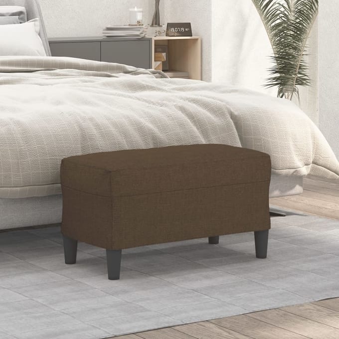 vidaXL Bankje 70x35x41 cm stof bruin