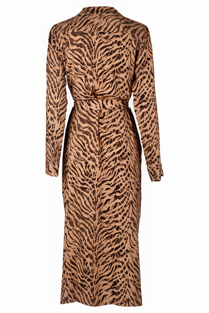 Stenströms Desireé, Dress Beige Pattern Taglia: 38 | Abiti Midi Outlet | Donna | Marrone