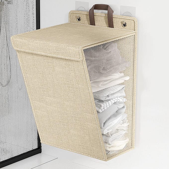 Panier à linge mural pliable Panier à linge sale peu encombrant Pliable 2 gray