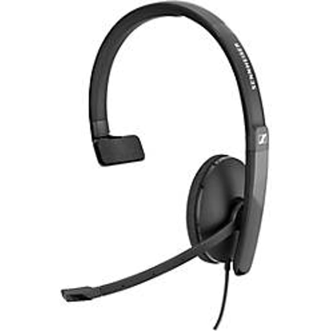 Headset Sennheiser SC 130 USB, monogeluid, buigzame arm, In-Line Call Control