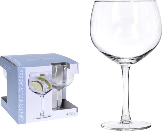 Gin tonic glazen 650ml doos a 4 stuks