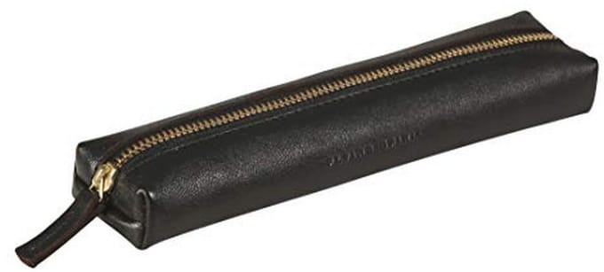 Kleine Etui van Glad Lamsleer - 19x4x2,5 cm - Zwart