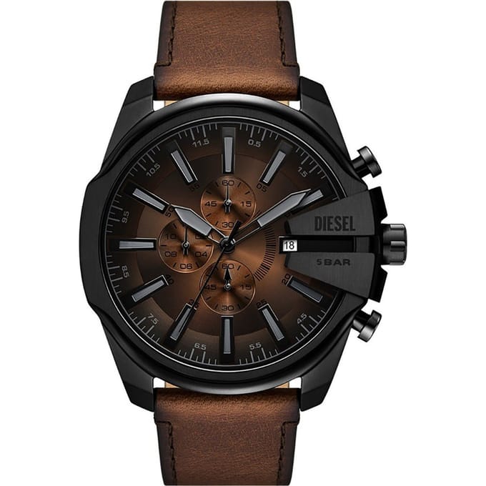 Diesel MEGA CHIEF SLIM Heren Horloge 48 cm - Zwart