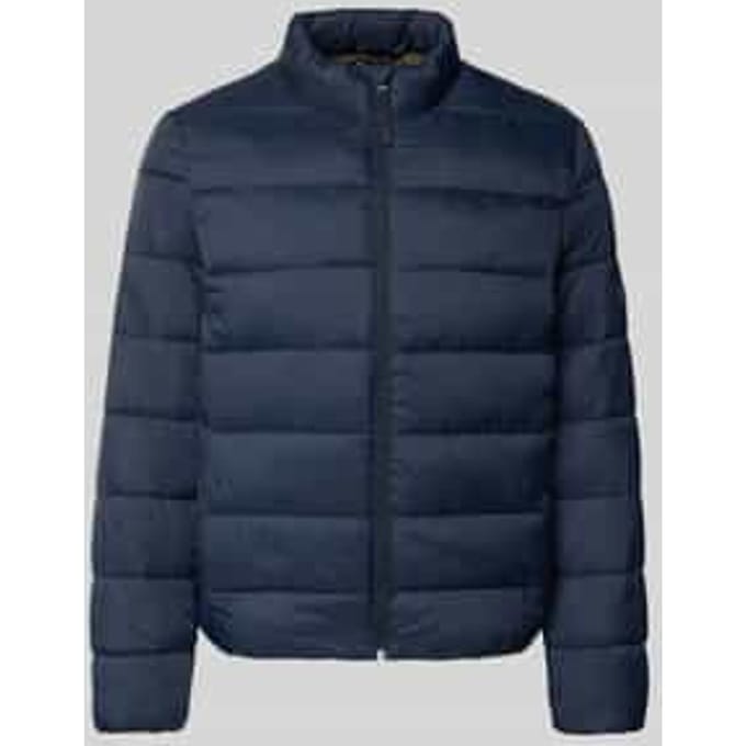 Regular fit gewatteerd jack met opstaande kraag