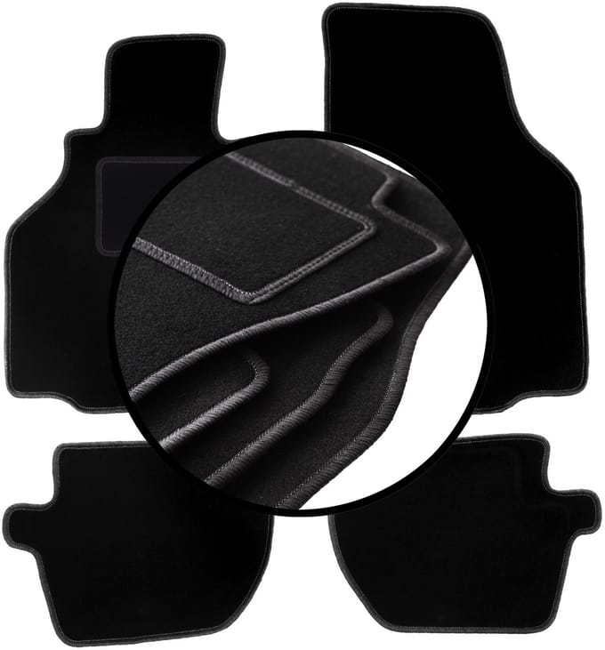 Set velours vloermatten voor: Porsche type 911. 996 coupé (1997-2004)