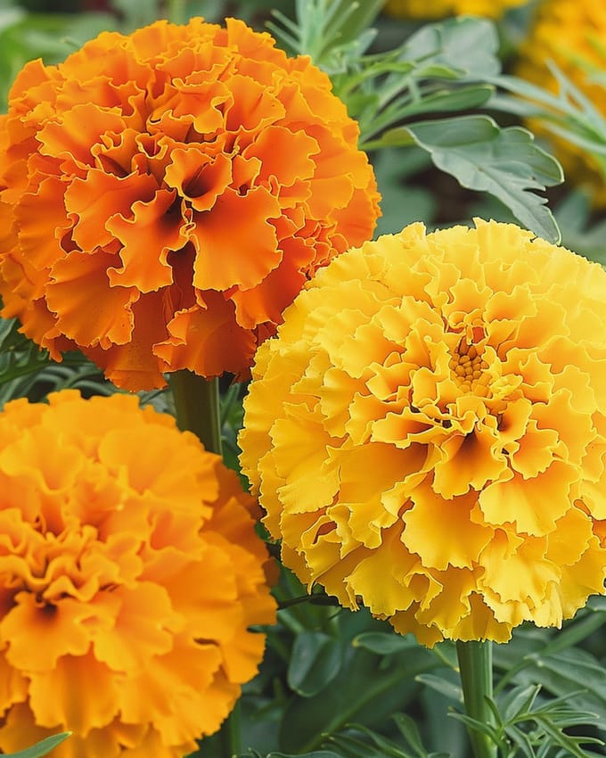 2 sets - Hoge Afrikaan Zaden Sunset Giants Gemengd Tagetes Erecta Eenjarig