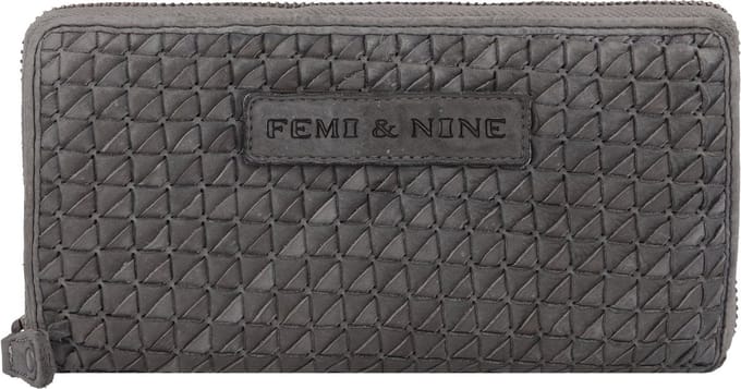 Greenland Nature Femi & Nine Portemonnee Leder 20 cm - Dames - Horizontaal - grey
