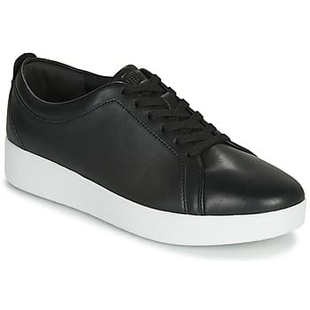 FitFlop Rally sneakers leather ZWART - Maat 41