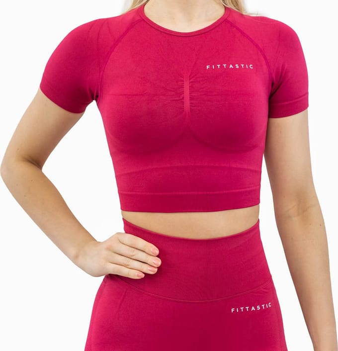 Fittastic Sportswear Shirt Wine Red (Beschikbaar in verschillende maten)