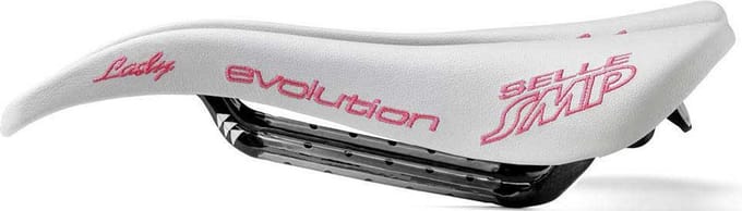 Selle Smp Evolution Carbon Dameszadel Wit 129 mm Vrouw