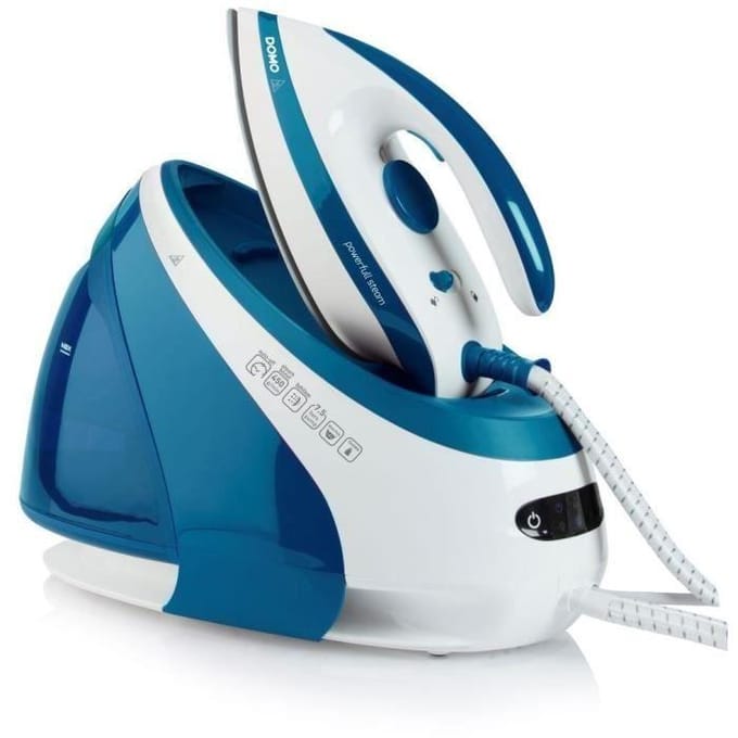 DOMO DO1022S Stoomgenerator - 7,5 bar - 1,8 L - 3000 W - Wit/Blauw
