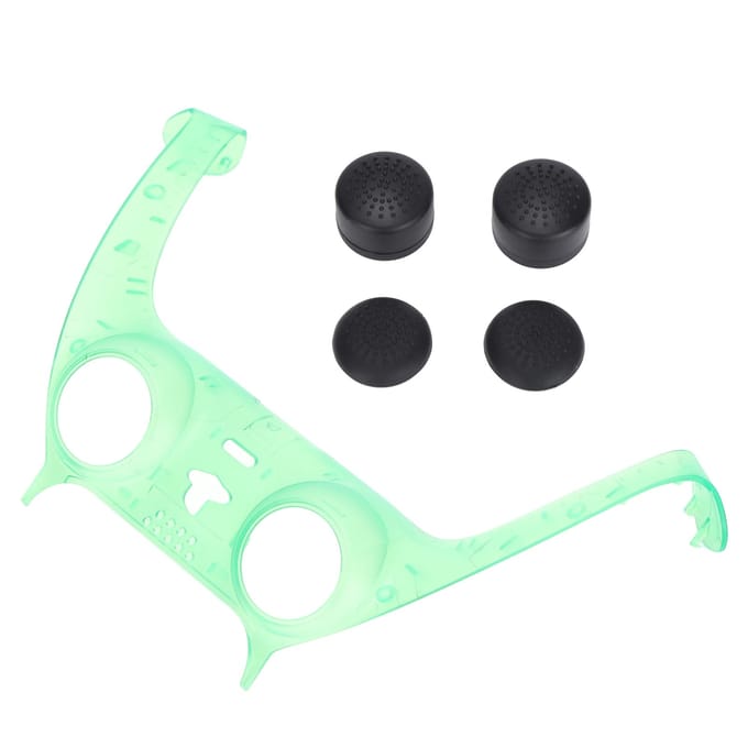 Accessoires Manette Façade de Manette Translucide Grips de Sticks Analogiques pour PS5 DualSense vert