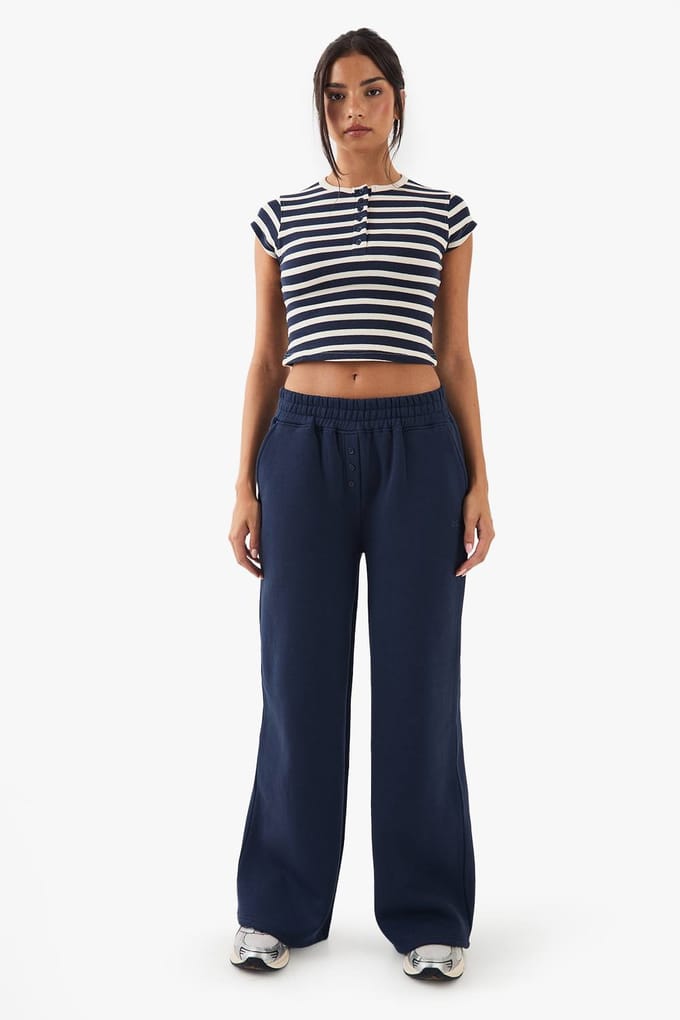 Dames DSGN Studio Straight Leg Jogger | Navy | Maat: XL