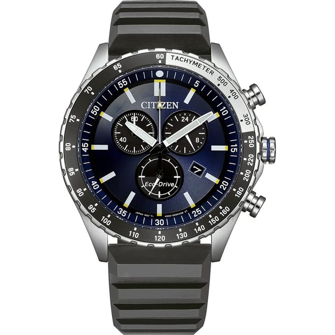 Citizen AT2569-04L Horloge - Siliconen - Zwart - Ø 43 mm
