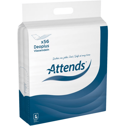 Attends Insert Pads - 56 bandes traversables - 12 x 39 cm - 5 paquets de 56 protections - 5 paquets de 56 protections