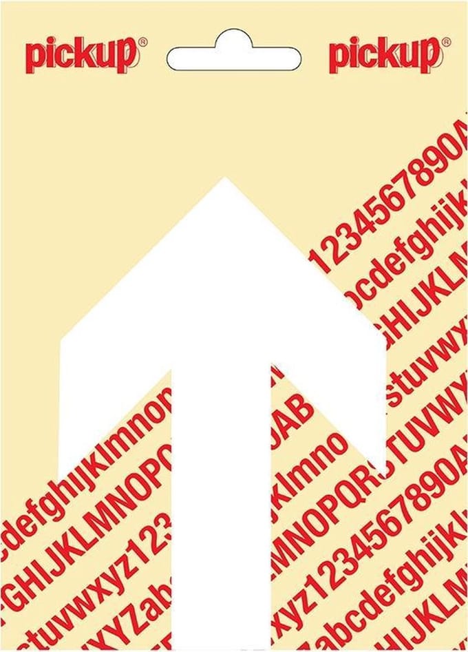 Pijl 80x115 mm wit - 31212080PIJL