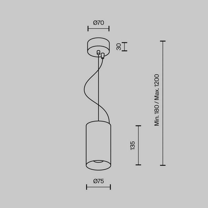 Maytoni Efir Hanglamp LED Goud 15W 3000K IP20 Aluminium