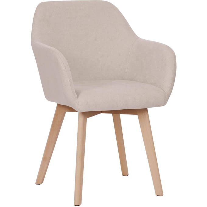 Housecraft Living Yala Eetkamerstoelen Off White/ Gebroken wit - Set van 2