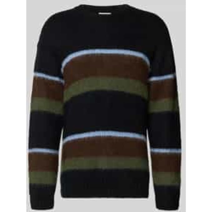 Gebreide pullover met ribboorden