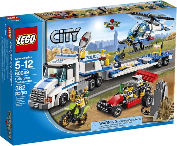 LEGO City Helicopter Transporter, Bouwpakket, 5 jaar, 382 stuk(s)