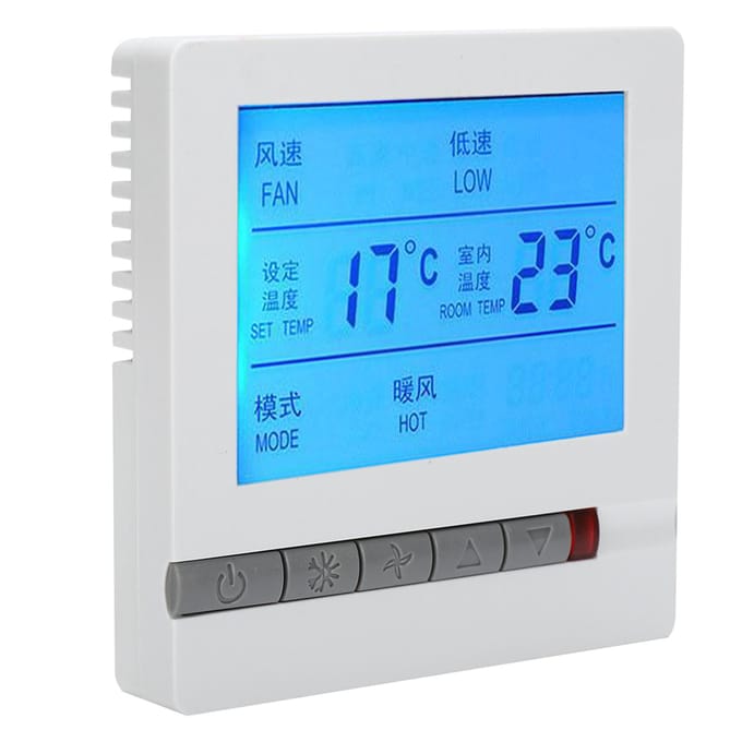 Digitale Thermostaat Intelligente Airconditioner LCD Display Temperatuurregelaar AC180?260V blue