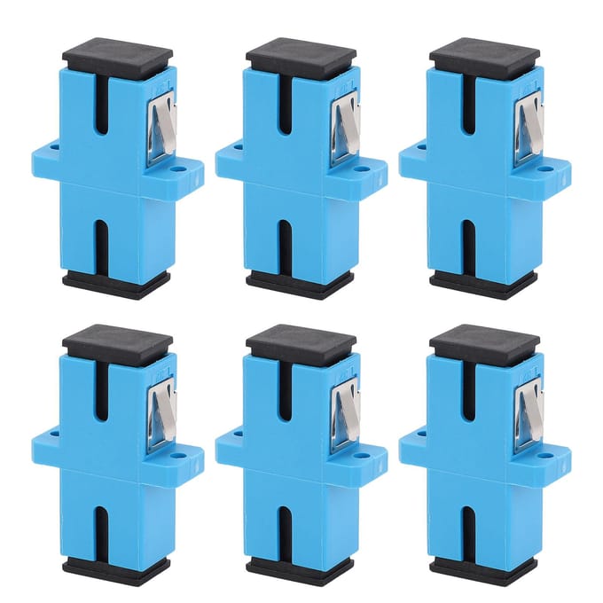 50 stuks glasvezeladapter SC UPC Simplex Singlemode Koppeling Internet Connector Gereedschap blue