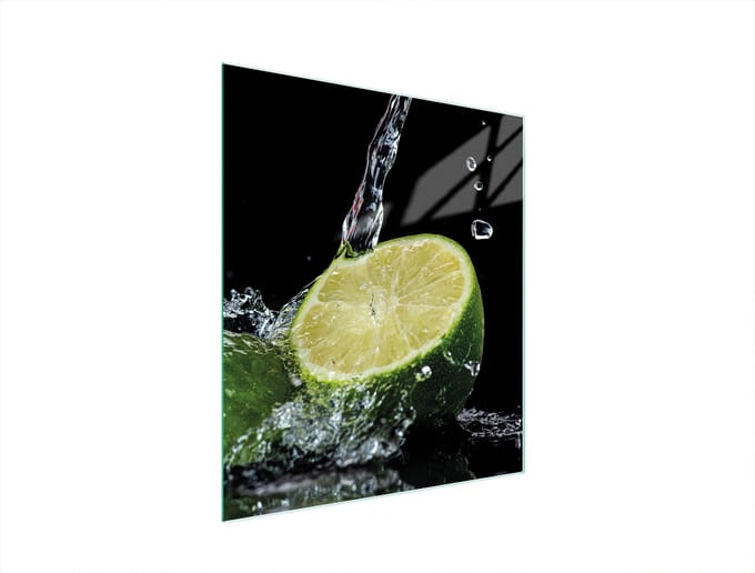 TMK ArtDeko - Snijplank - 45x52 cm - Gehard Glas - Citroen