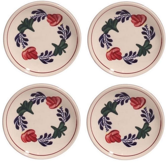 Set 4x Boerenbont Petit Four 11cm