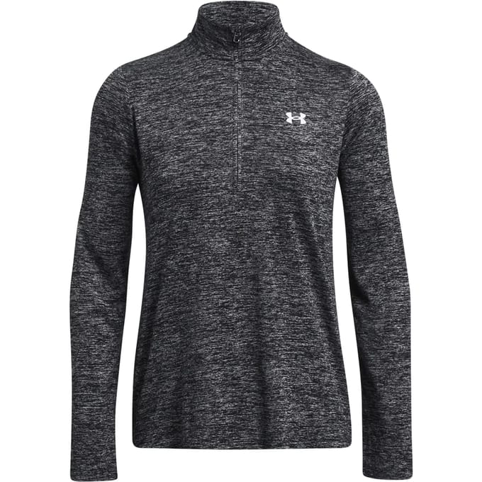 Under Armour Tech Half-Zip Twist Longsleeve Dames-Zwart