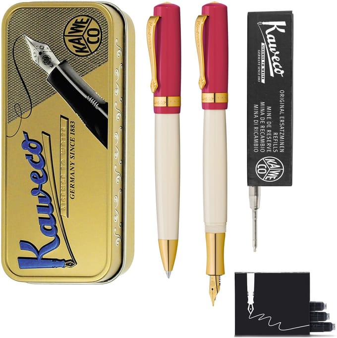 Kaweco - Cadeauset - Student 30's Blues - Vulpen (Medium) - Balpen - extra vullingen