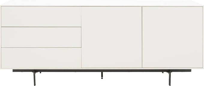 Goossens Dressoir Verona, 2 Deuren 3 Laden - Wit