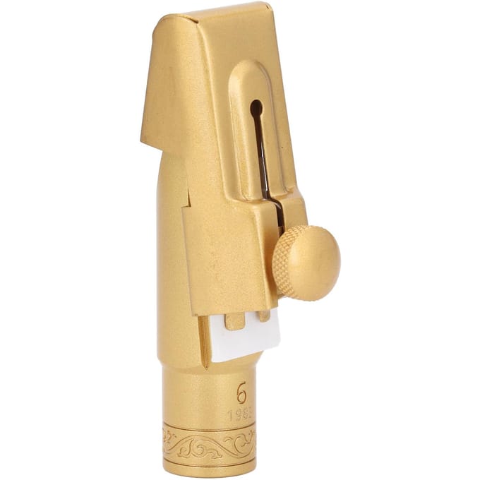 Bec pour saxophone soprano modèle 6 Laiton plaqué or Bec pour saxophone soprano Si bémol pour remplacement beige