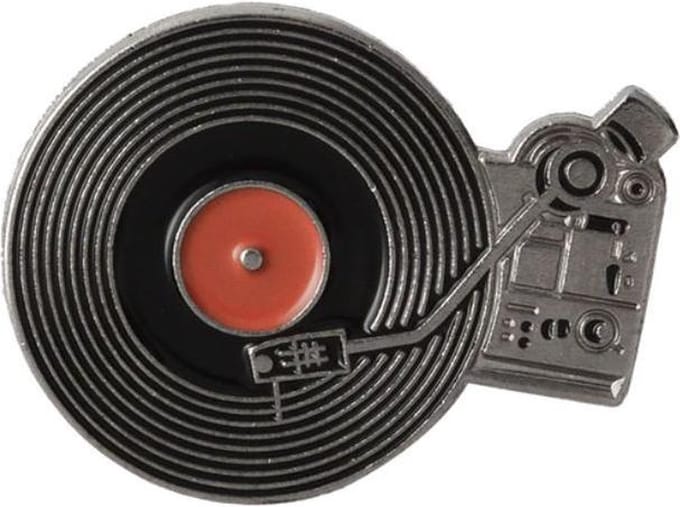 Kledingspeld - Pin - Broche - Enamel pins - Record player 1 stuks