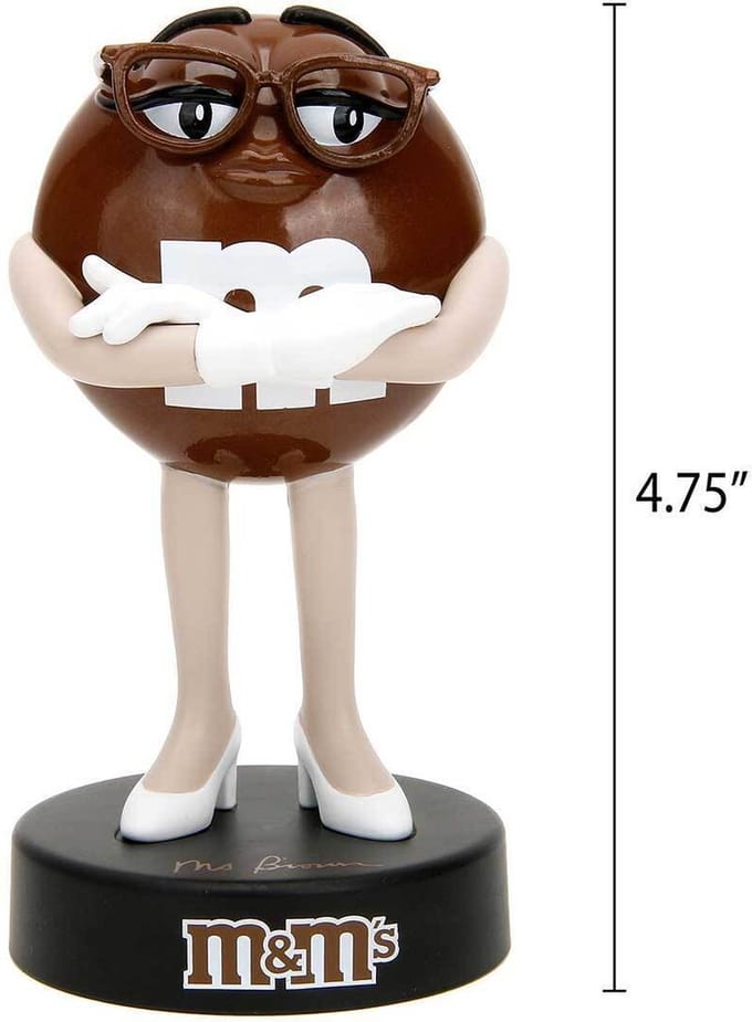 Metaal figuur - Bruine M&M - Jada Metalfigs