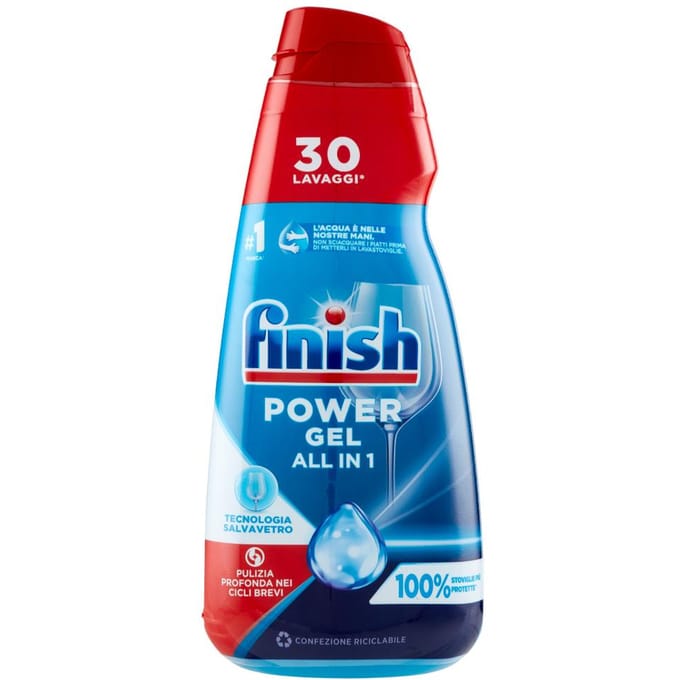 Afwasmiddel power gel vaatwasser alles in 1 max glans 600ml - finish
