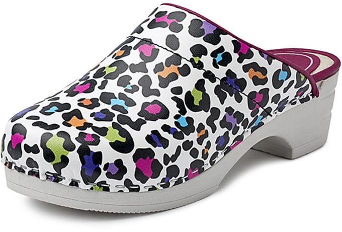 Clog met Buigzame PU Loop Zool Panter Kleur | Bighorn - 5030 | Maat 41
